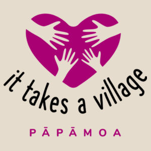 It Takes A Village - Heavy Duty Canvas Tote with Gusset  Design